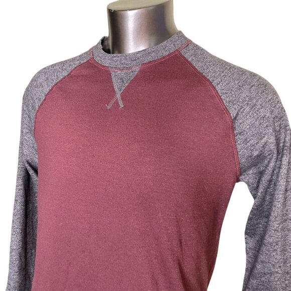 Eddie Bauer Pullover Sweat Shirt Brown Mens Crew Neck Size Large u Raglan Sleeve - Picture 2 of 8